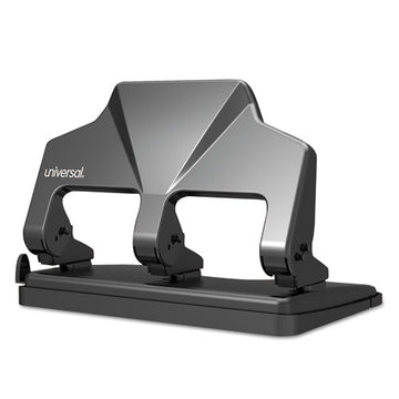 Universal® 30-sheet Three-hole Power Assist Punch, 7 Mm Holes, Black freeshipping - TVN Wholesale